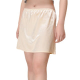 Casual Pure Silk Mini Skirts Slips