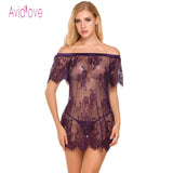 Hot Floral Lace Transparent Lingerie