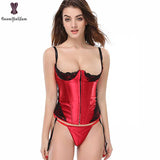 Sexy Red Corset With Lace