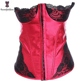 Sexy Red Corset With Lace