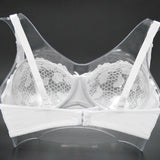 White Floral Mesh Lace Bra